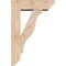 Ekena Millwork Funston Slat Smooth Bracket w/ Offset Brace, Douglas Fir, 5 1/2"W x 16"D x 24"H BKT0604X16X24FST06SDF - alternate 2